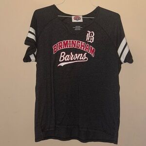 Birmingham Barons Black T-Shirt Women’s XXL Vneck